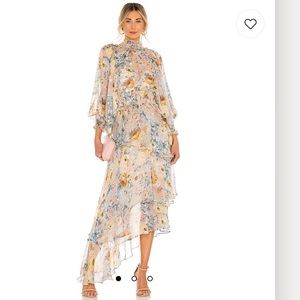 New Elliatt Astrid Floral MIDI Dress Small